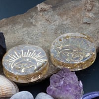 Image 4 of 50MM (2") Plugs - Epoxy Resin GEODE Collection - Stretched Ears