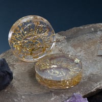 Image 1 of 50MM (2") Plugs - Epoxy Resin GEODE Collection - Stretched Ears