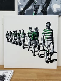 CELTIC LISBON LIONS WALKOUT PAINTING