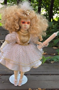 Image 5 of Ballerina Porcelain Artist Doll "Julia" With Light 