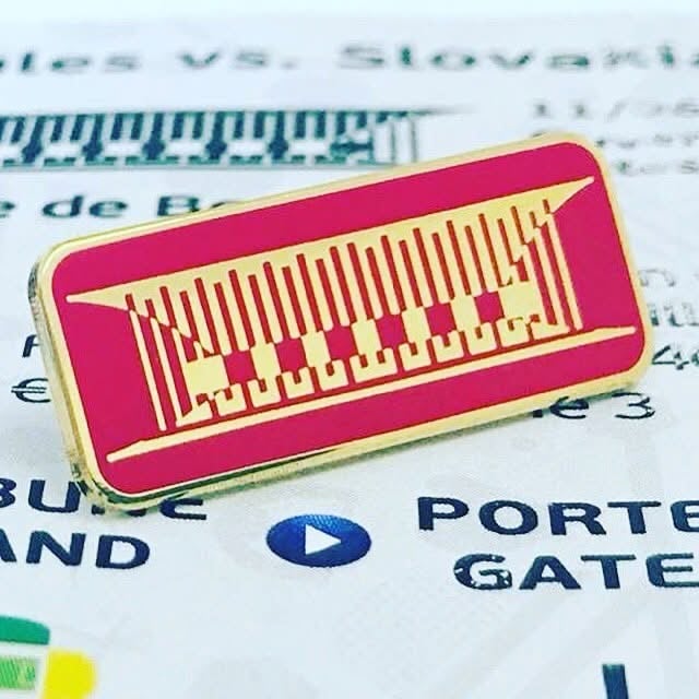 Image of Cymru V Slovakia Stade De Bordeaux Pin Badge 