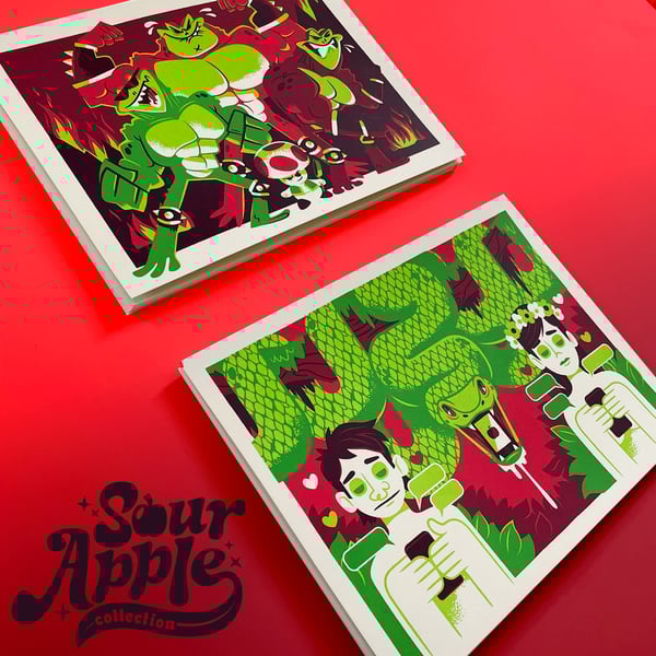 Image of Sour Apple Collection: 8"x6" Prints Set B