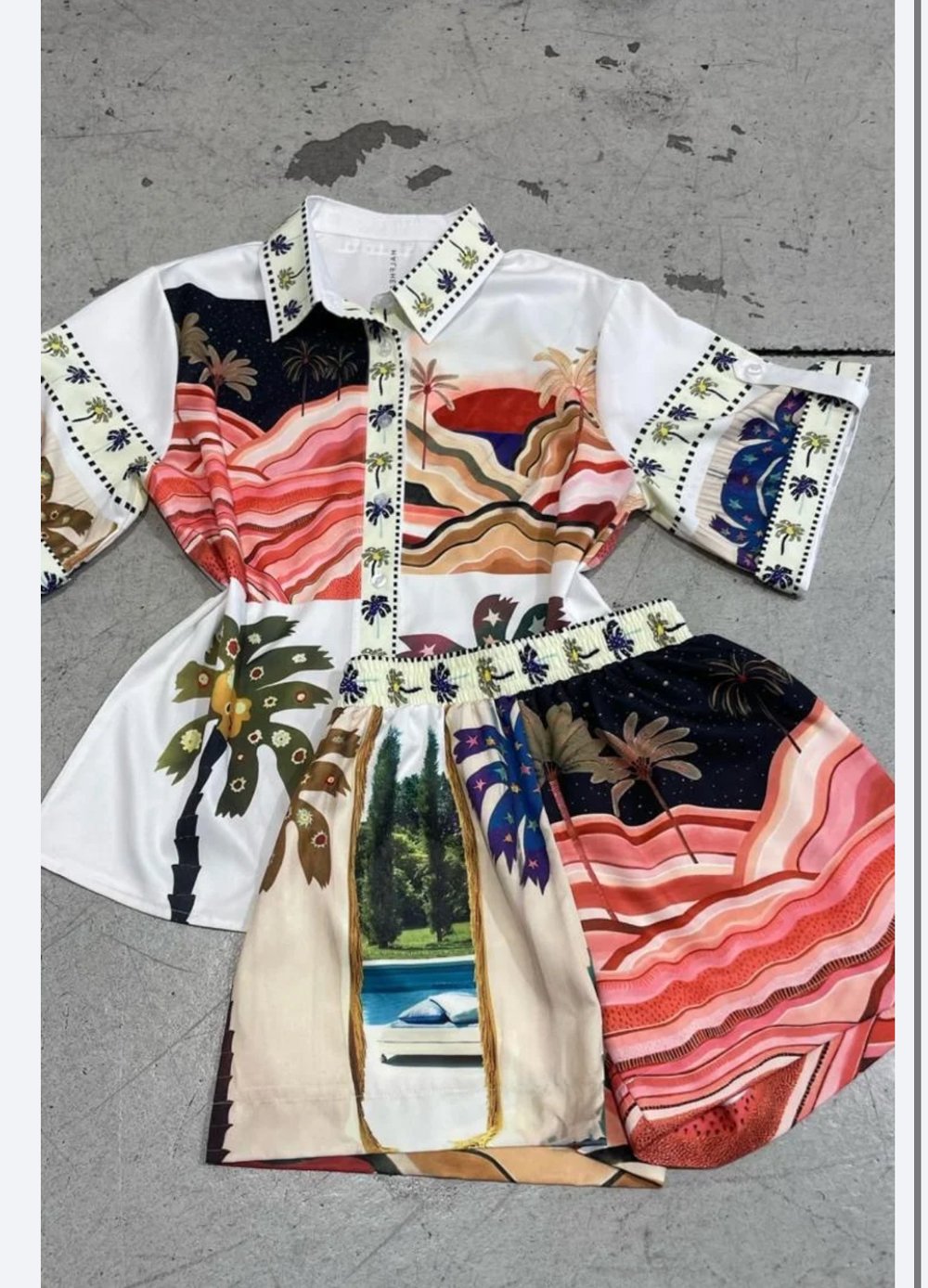 Image of PALM BEACH SHORT SET