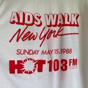 Image of Hot 103FM Aids Walk New York T-Shirt
