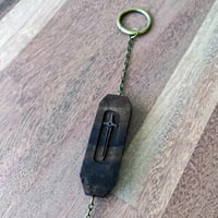 Image 4 of House Charm - Sword with Macrame Tassel - Black Walnut