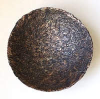 Image 2 of Bronze paper mache  bowl on 4 legs.