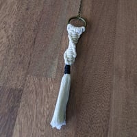 Image 2 of  House Charm - Sword with Macrame Tassel - Black Walnut II