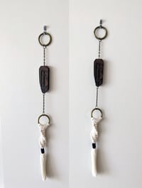 Image 3 of  House Charm - Sword with Macrame Tassel - Black Walnut II