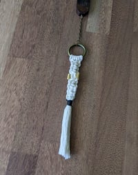 Image 4 of  House Charm - Sword with Macrame Tassel - Black Walnut III