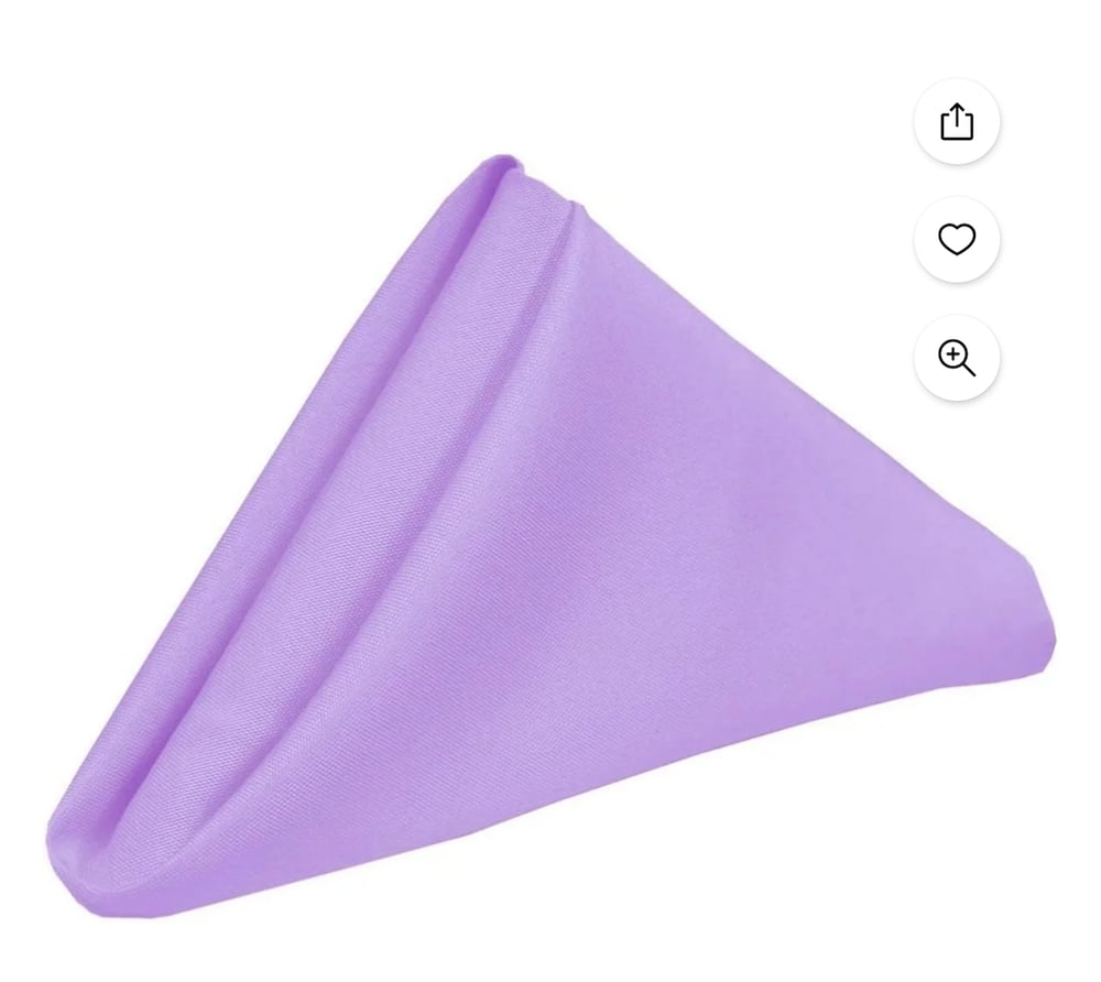 Image of Lavender table napkins 