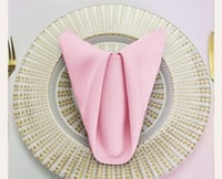 Baby pink table napkin