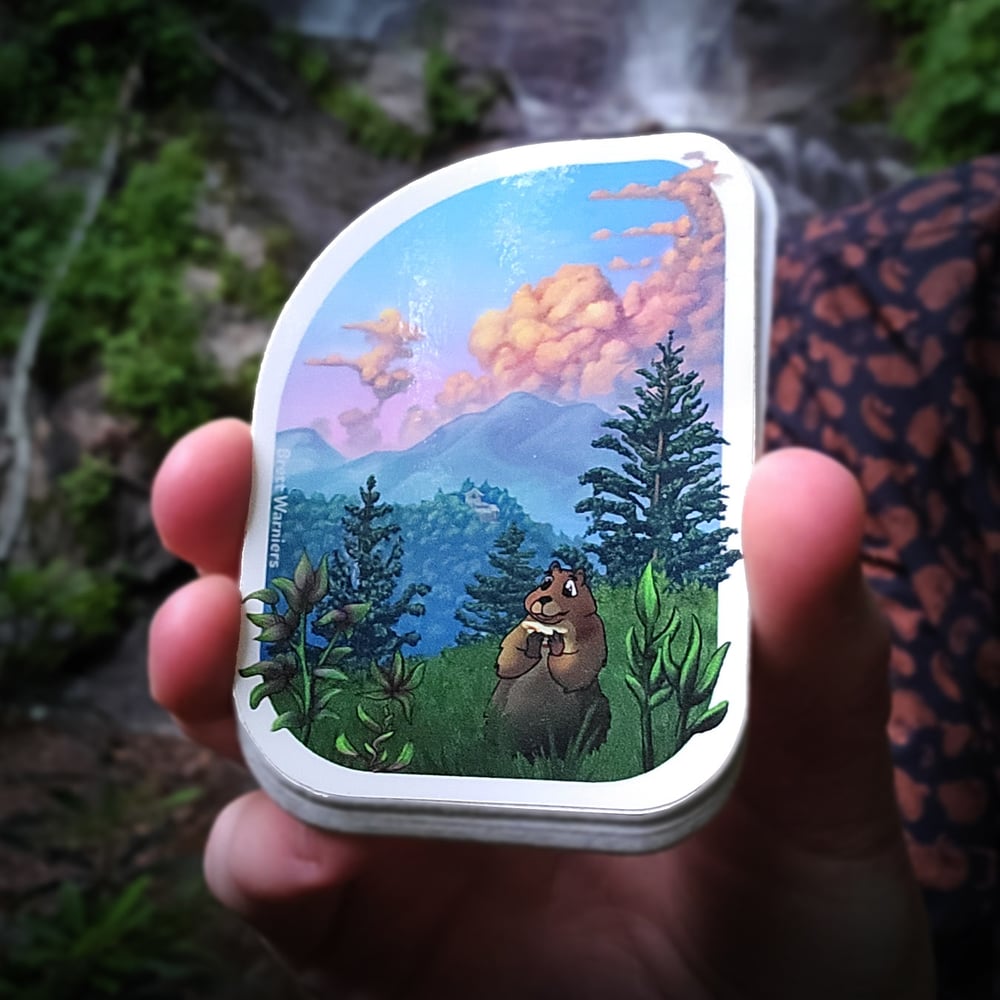 Image of Groundhog Summer - 3in vinyl stickers