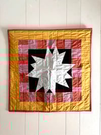 Image 1 of Bright Spark Wall hanging- Yellow and pink 