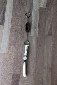 Image 1 of  House Charm - Sword with Macrame Tassel - Black Walnut IV