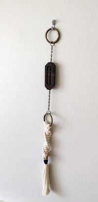 Image 5 of  House Charm - Sword with Macrame Tassel - Black Walnut IV