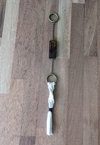 Image 1 of House Charm - Misericord with Macrame Tassel - Black Walnut II