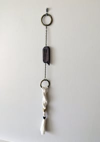 Image 4 of House Charm - Misericord with Macrame Tassel - Black Walnut III