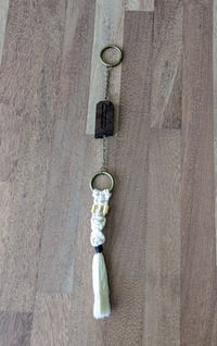 Image 1 of House Charm - Misericord with Macrame Tassel - Black Walnut IV