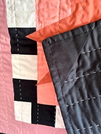 Image 3 of Bright Sparks Wall Hanging- Rose pink and Monochrome