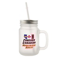 Image 3 of AB Forever Canadian 7Stars Turtle Island Trilingual 12oz Mason Jar Mug 