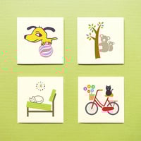 Image 1 of Pets Plus Mini Cards - Set of 4