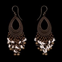 Image 1 of "Fara" Claw Bone Earrings