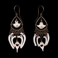 Image 1 of "Gina" Rib Bone Earrings