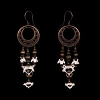Image 1 of "Vima" Vertebrae Bone Earrings