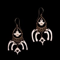 Image 2 of "Gina" Rib Bone Earrings