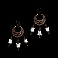 Image 2 of "Yuri" Vertebrae Bone Earrings