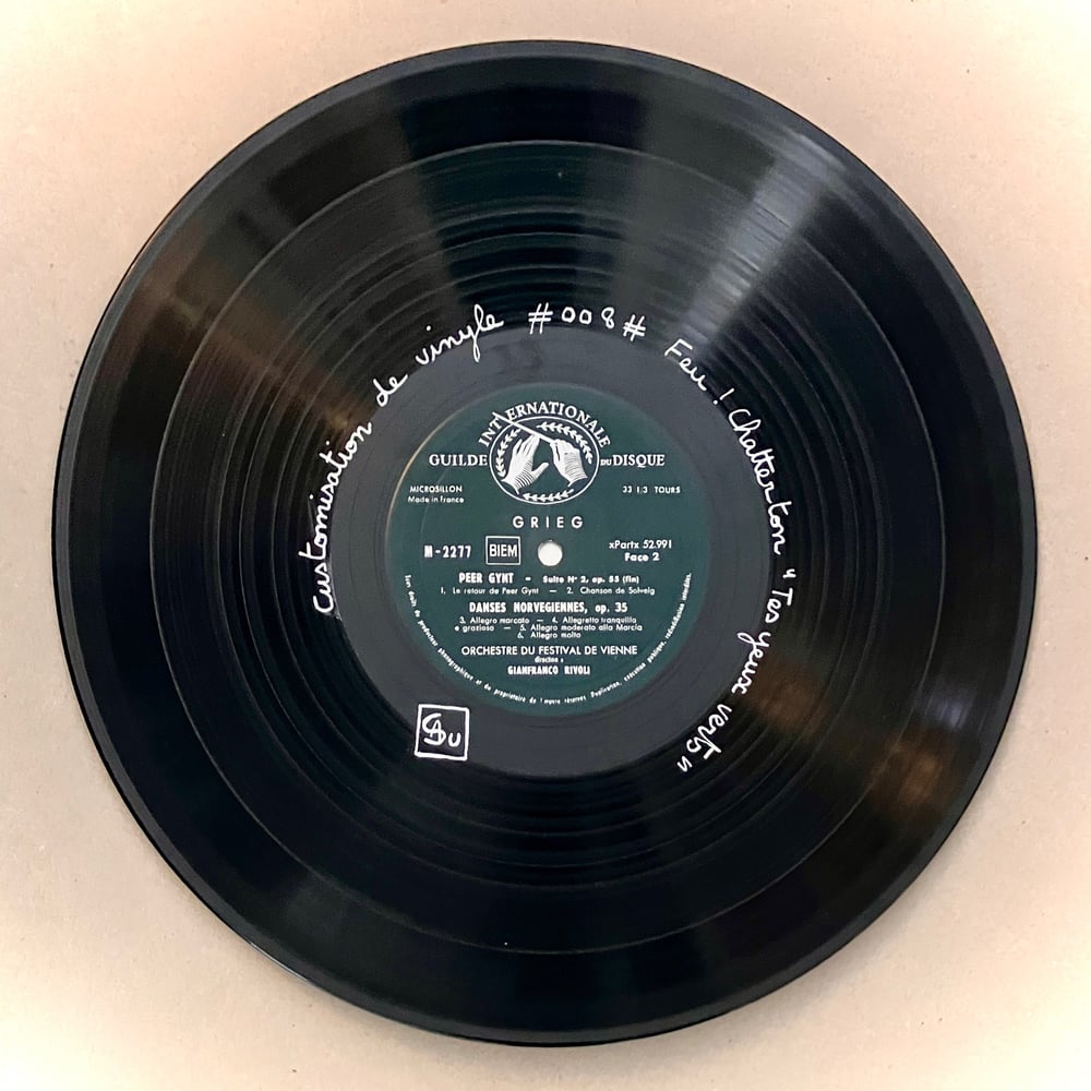 Image of Vinyle #008# "Tes yeux verts" Feu! Chatterton