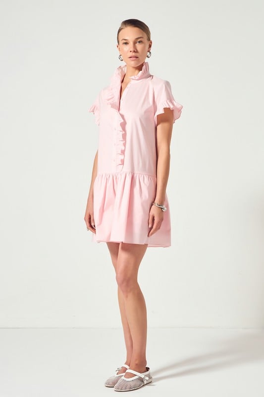 Image of L.PINK MINI RUFFLE DRESS