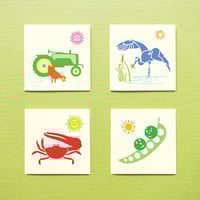 Image 1 of Summertime Mini Cards - Set of 4