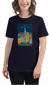 Image 4 of Transamerica UFO Women's Relaxed T-Shirt