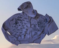 "Release" zipper hoodie Small