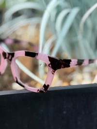 Image 2 of Pink & Black Speckled Clear Frames