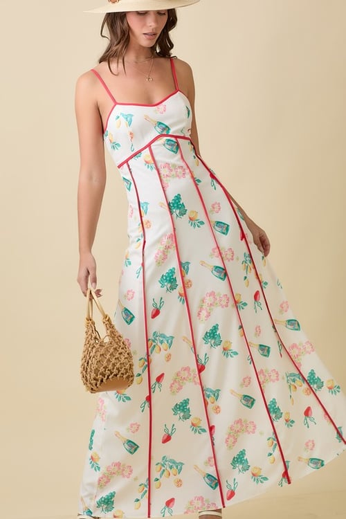 Image of MAXI FRUIT DRESS