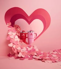 Image 7 of Stanley™️ 20 Oz. Valentine's Day Quencher | Ruby Hearts