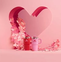 Image 5 of Stanley™️ 20 Oz. Valentine's Day Quencher | Ruby Hearts