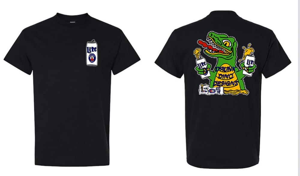 Image of Drunk Dino Tshirt