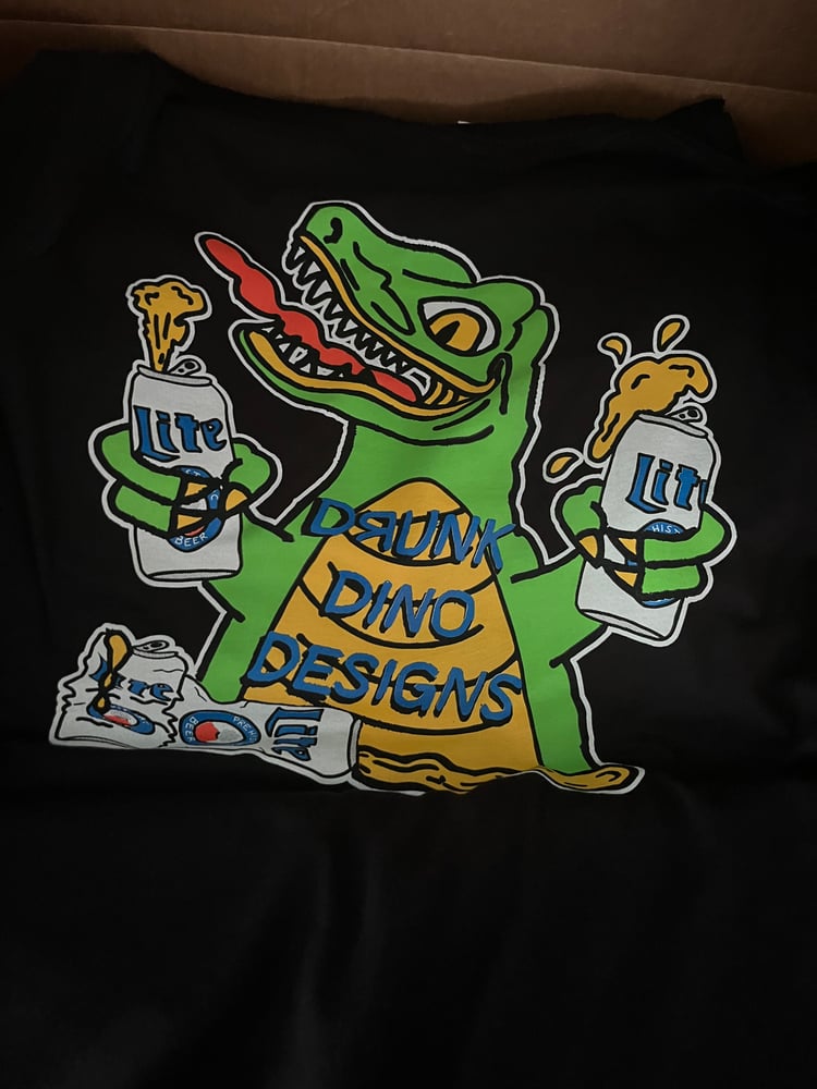 Image of Drunk Dino Tshirt