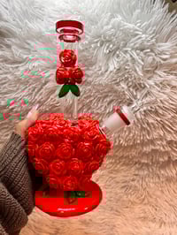 Image 10 of Red Roses 9 "Glass Bong  