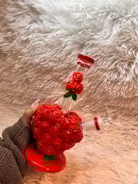 Image 19 of Red Roses 9 "Glass Bong  