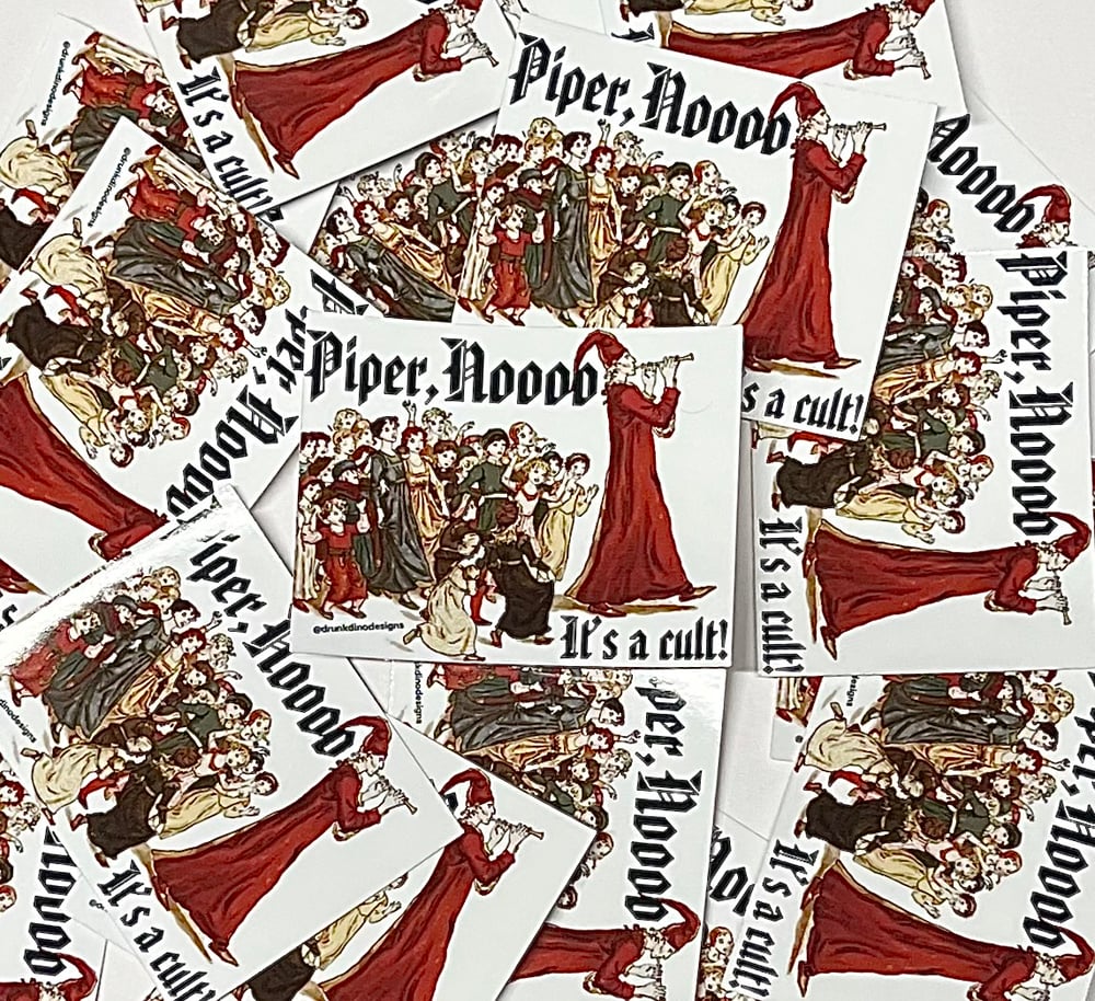 Image of White Lotus themed stickers