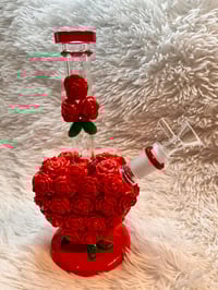 Image 21 of Red Roses 9 "Glass Bong  