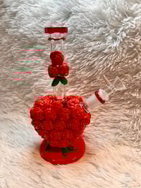Image 22 of Red Roses 9 "Glass Bong  