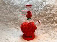 Image 23 of Red Roses 9 "Glass Bong  