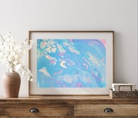 Image 2 of “Cotton Candy” Acrylic Painting Fine Art Print Wall Decor Abstract Fluid Art