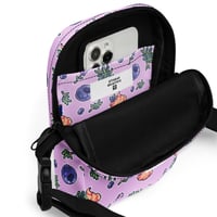 Image 5 of Blueberry & Rosemary - All-Over Print Utility Crossbody Bag