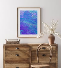 Image 2 of “Mermaid Tears” Acrylic Painting Fine Art Print Wall Decor Abstract Fluid Art